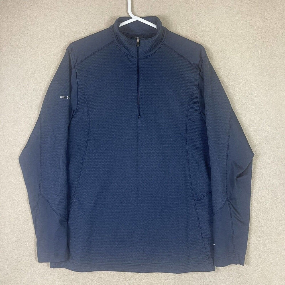 Nike Fit Therma Mens L Long‎ Sleeve Performance Mock Neck Embroidered Golf Logo